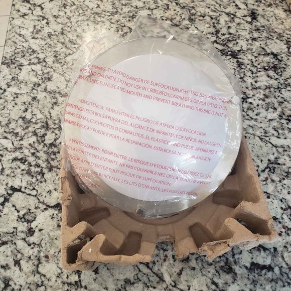 MYTH REALM 10" Double Rings LED Flush Mount Ceiling Light Silver 5000K - Picture 9 of 11